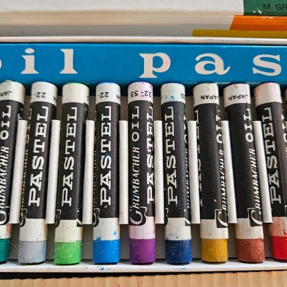 Vintage NEW Grumbacher Set of 24 Artists' Size OIL Pastels - Picture 3 of 5